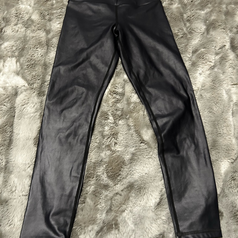 ZYIA Black Metalics Activewear Leggings